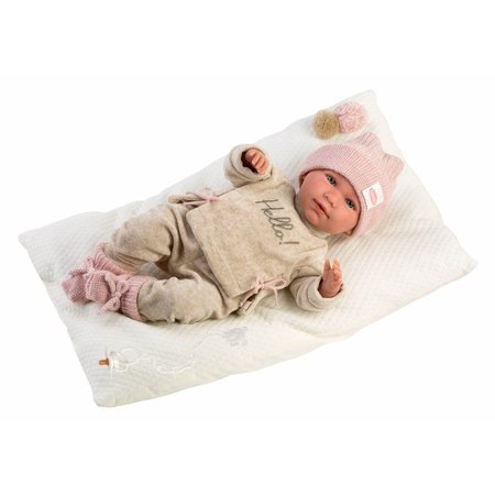 Llorens 74020 NEW BORN - realistick bbika so zvukmi a mkkm ltkovm telom 42 cm